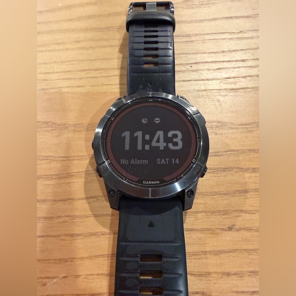 Garmin Fenix 7x Pro Sapphire Solar 51mm Smartwatch Titanium GPS Watch w/ torch